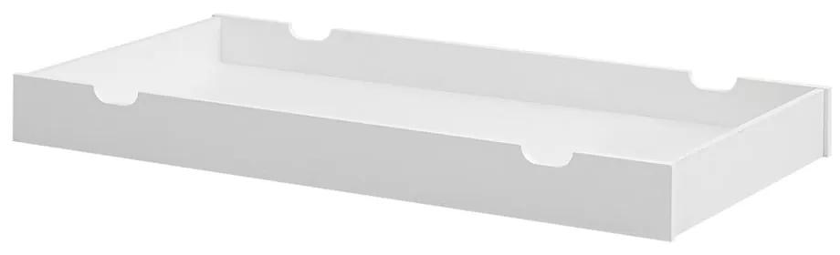 Biela zásuvka pod postieľku Pinio Moon, 70 × 140 cm
