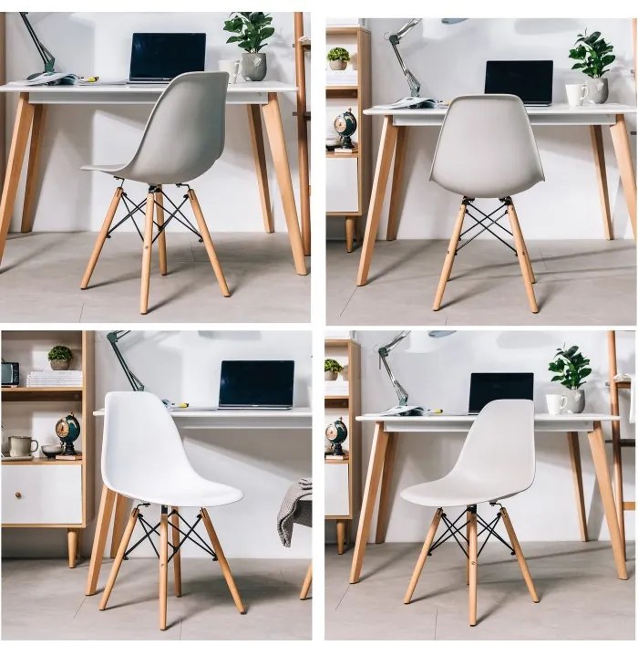 ShopJK STOLIČKA CLASSIC ČIERNA, ŠKANDINÁVSKY ŠTÝL