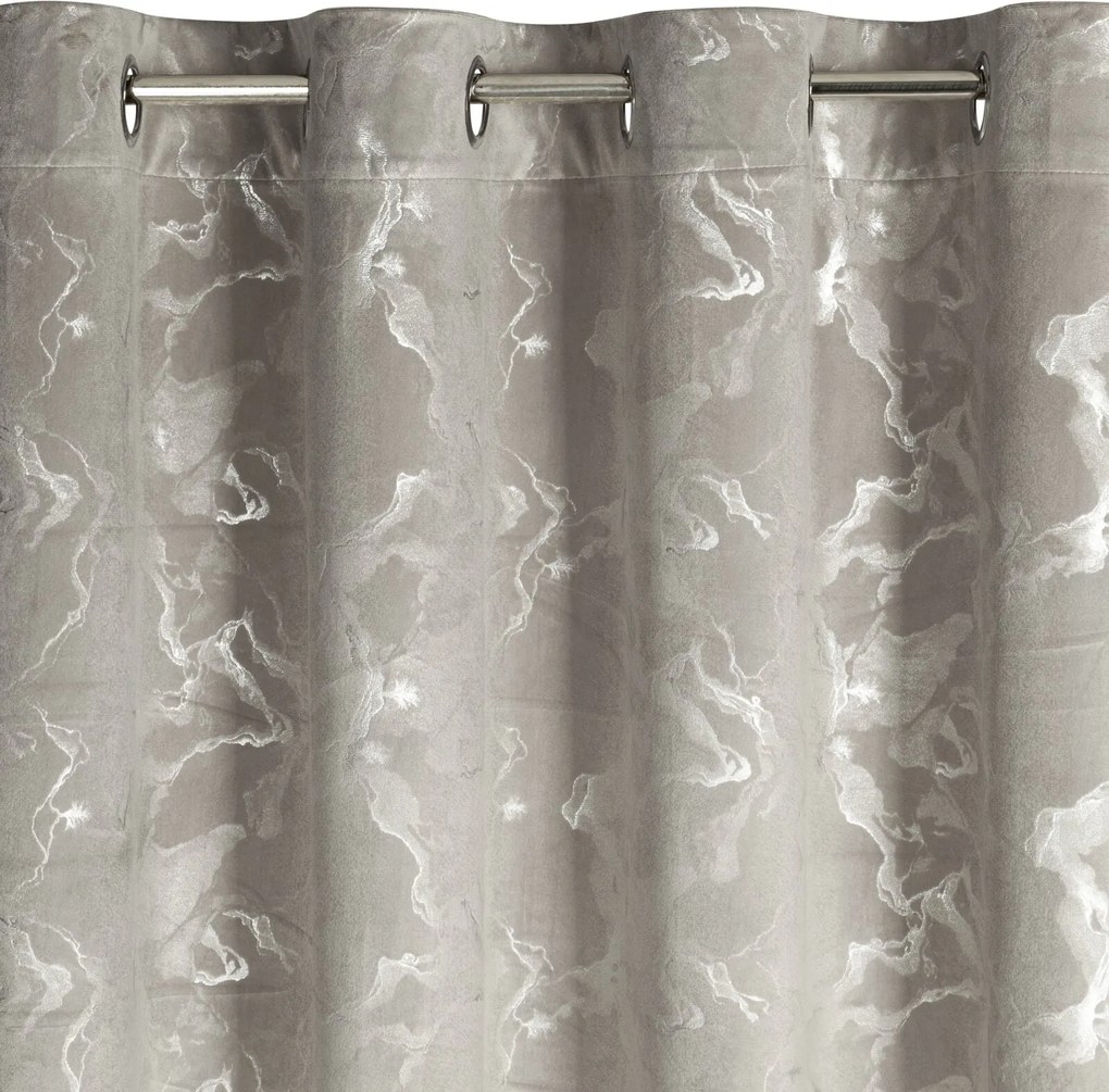 ZATEMŇOVACÍ ZÁVES NA KRÚŽKOCH RAJA 140X250 CM VZOROVANÁ