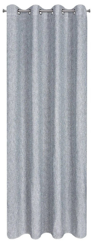 ZÁVES NA KRÚŽKOCH MEGAN 140X250 CM STRIEBORNÁ