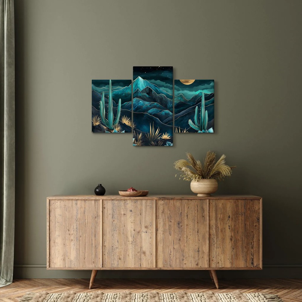 Obraz - Tyrkysová noc (90x60 cm)