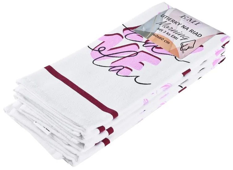 Utierky na riad Neftis set 3 ks EMI