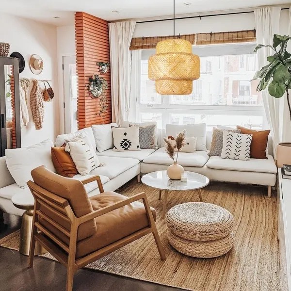 Immax 08268L - Luster na lanku HILO 1xE27/40W/230V pr. 47 cm bambus