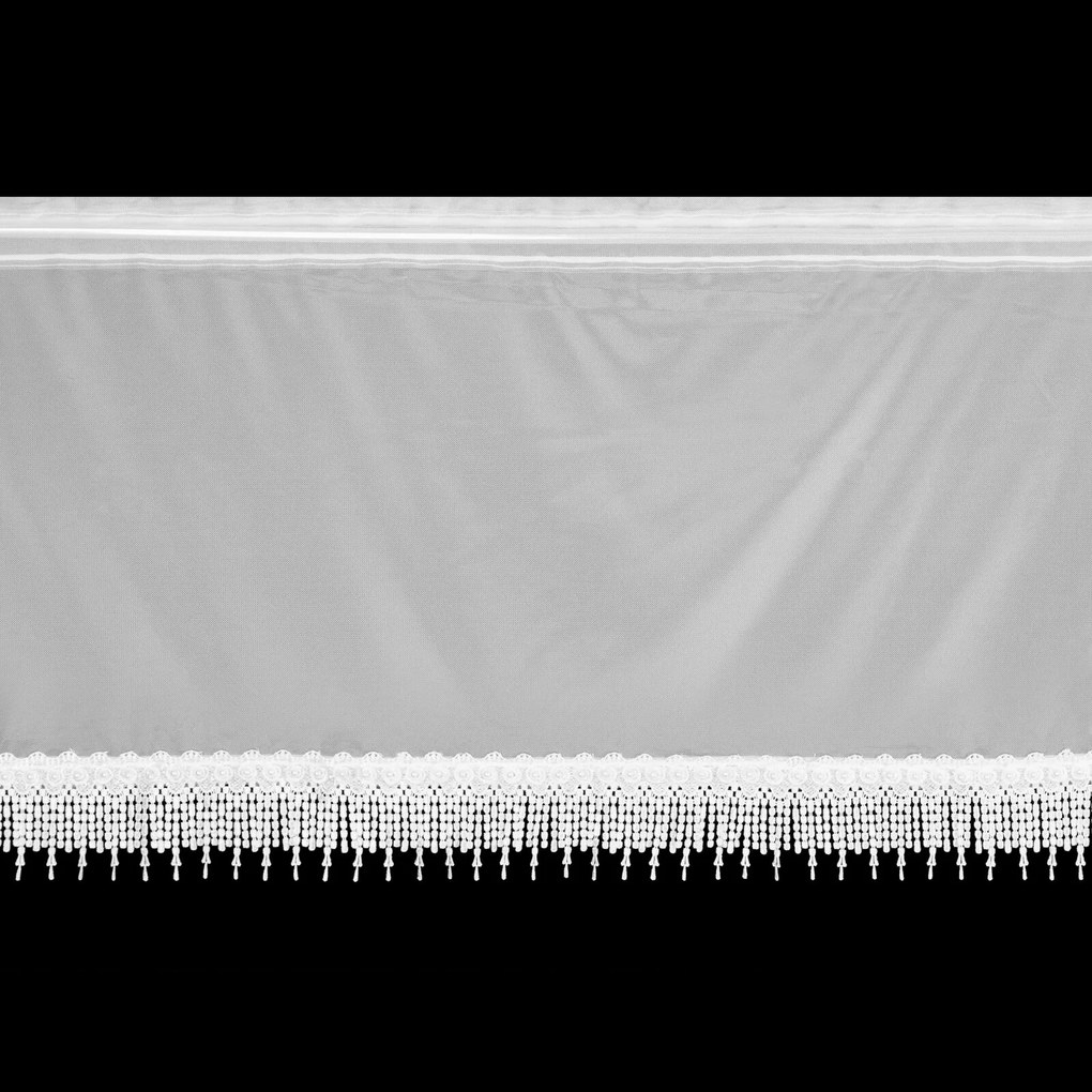 KRÁTKA ZÁCLONA NA PÁSKE FELICIANA 150X40 CM KRÉMOVÁ