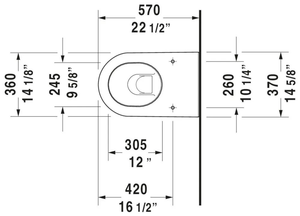 DURAVIT Darling New samostatne stojace WC kapotované s hlbokým splachovaním, 370 x 570 x 400 mm, biela, s povrchom HygieneGlaze, 2139092000