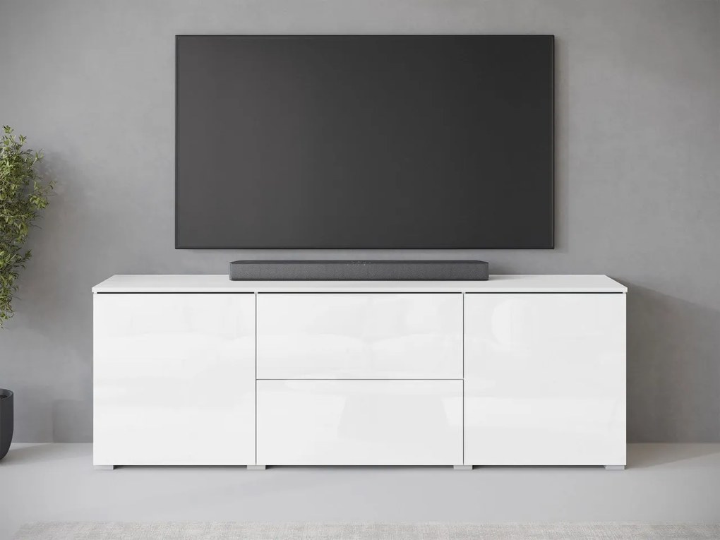 TV skrinka Sawoti 181, Farby: wotan, Osvetlenie: osvetlenie LED biele