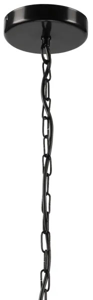 Luster na reťazi GINA 3xE27/60W/230V čierna