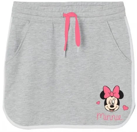 E plus M - Dievčenská bavlnená sukňa Minnie Mouse Disney - šedá 110
