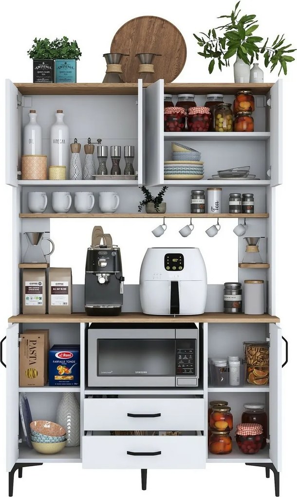 Skriňa Jedy Walnut and White