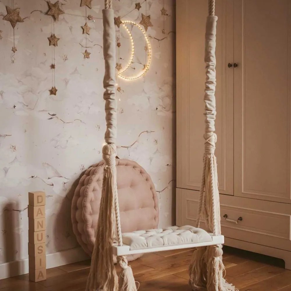 Tapeta kúzelnej labute béžovej 280x100 cm