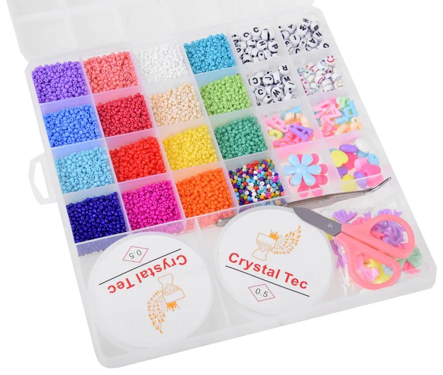 JOKOMISIADA Korálky na náramky korálky set DIY detské šperky ZA4172