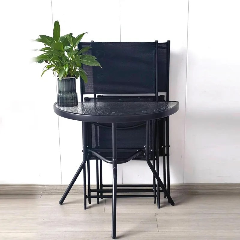 TRENDIE Zostava záhradného nábytku - 2 stoličky a stôl 70cm polovičný