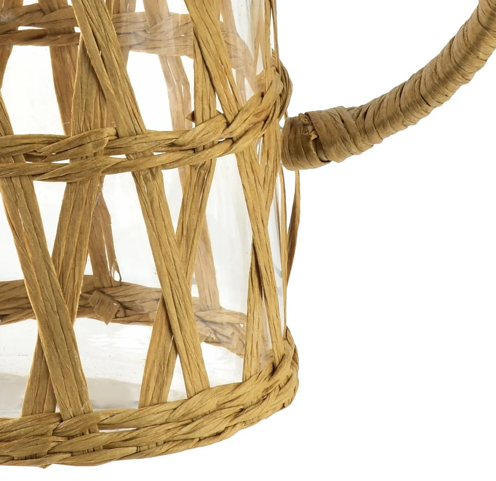 Skleněný džbánek s opletením BOHO 1,1 L transparentní