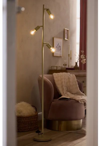 Livarno® Stojaca LED lampa (zlatá) (100395315)