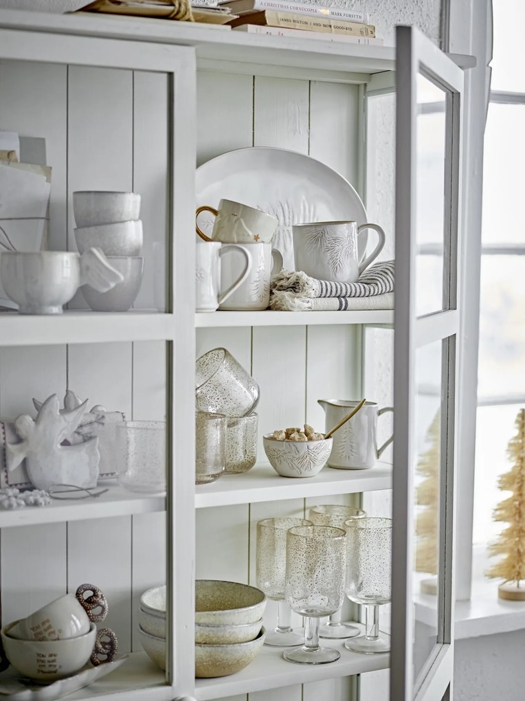 Bloomingville Kameninový servírovací tanier WINTER 31cm prírodný