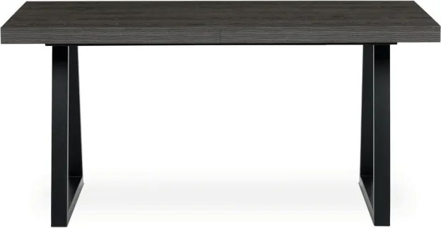 Jedálenský stôl 160x90 cm, rozkladací HT-R5624 GREY dub sivý / čierne nohy