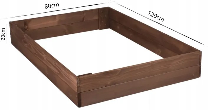 Vyvýšený záhon 120x80x20 IMPREGNOVANÝ