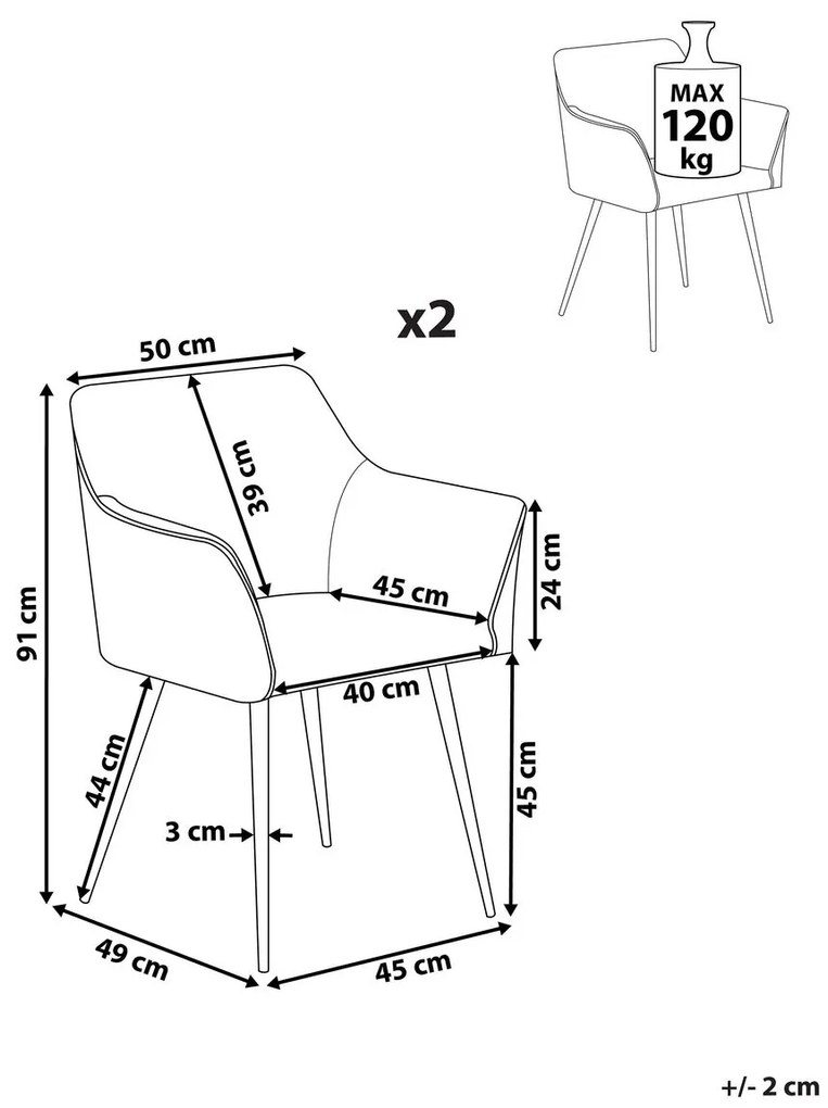 Set 2ks. jedálenských stoličiek Jardim (tmavosivá). Akcia -39%. Vlastná spoľahlivá doprava až k Vám domov. 1009926