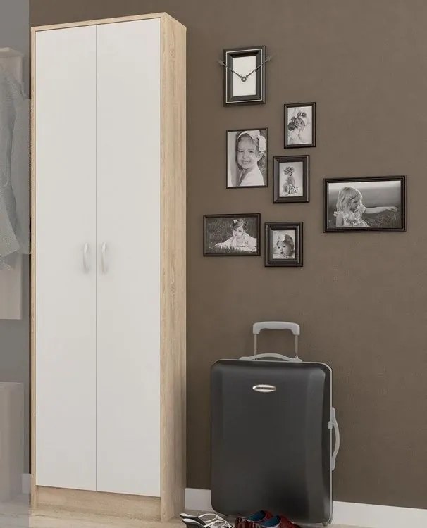 Dvojdverová šatníková skriňa SAGITTA
