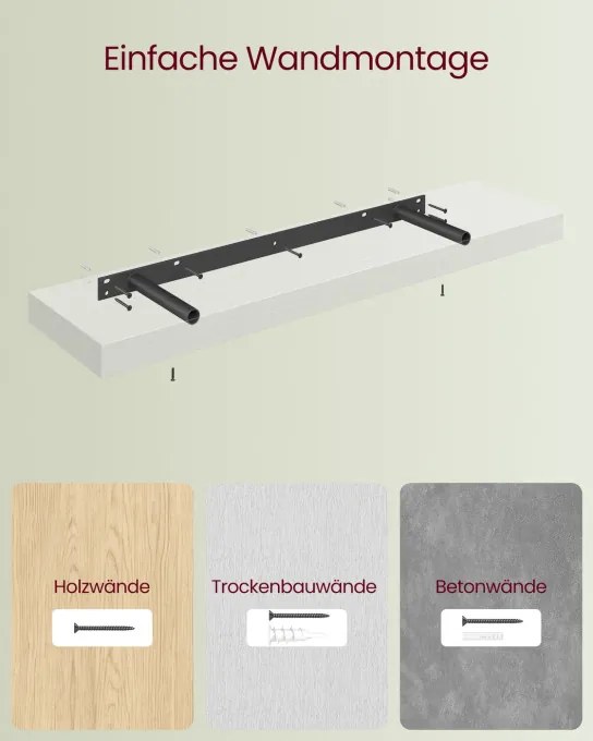 Nástenná polica LWS028WE01