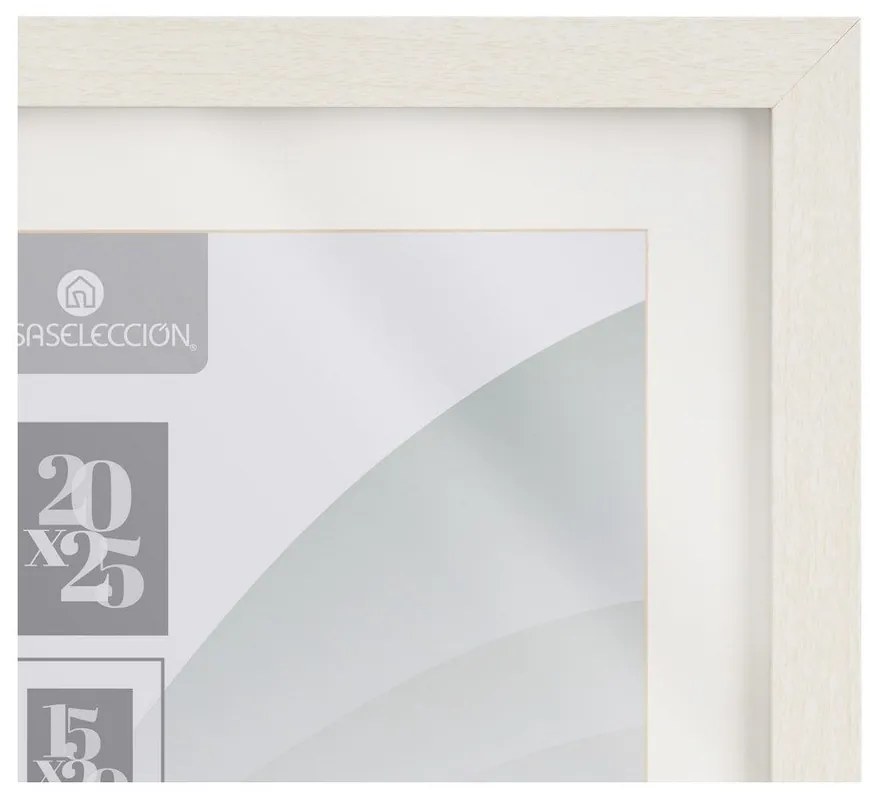 Biely stojací/na stenu rámček 22,5x28 cm Sencillo – Casa Selección