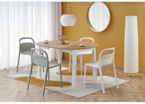 Jedálenský stôl CALMIO dub craft/biela