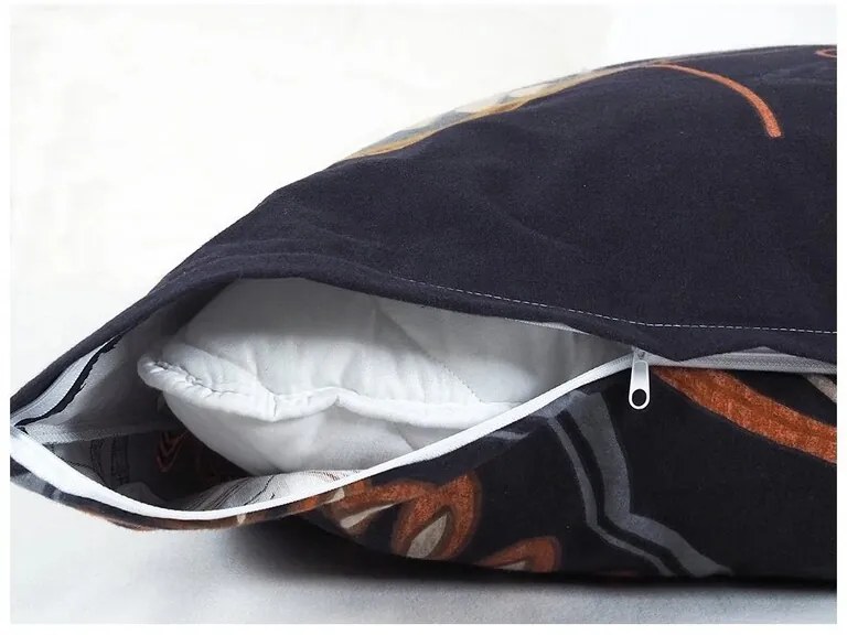 B.E.S. Petrovice Flanelové obliečky Nočné lístie, 140 x 200 cm, 70 x 90 cm