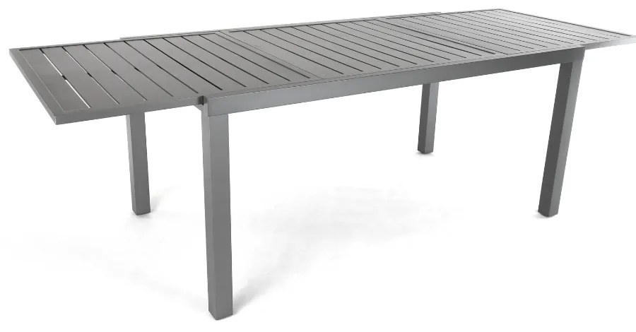Záhradný stôl Mirolo, 160–240 × 89 cm, čierna