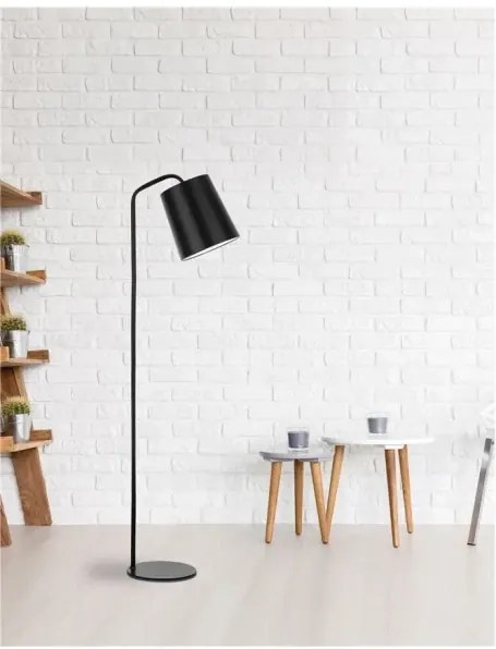 Dizajnová stojaca lampa Stabile čierne