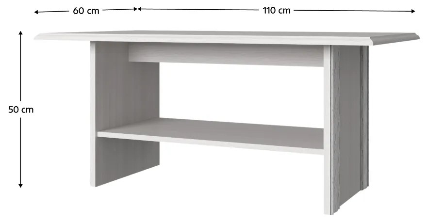 Tempo Kondela Konferenčný stolík 110, woodline krém, TIFFY 12