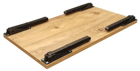 Stolík do postele GUSTO 24,5x60 cm béžová/čierna