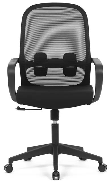 Autronic BONTEC Kancelárska stolička, hojdací mechanizmus, čierna látka, KA-S424 BK Farba: Čierna