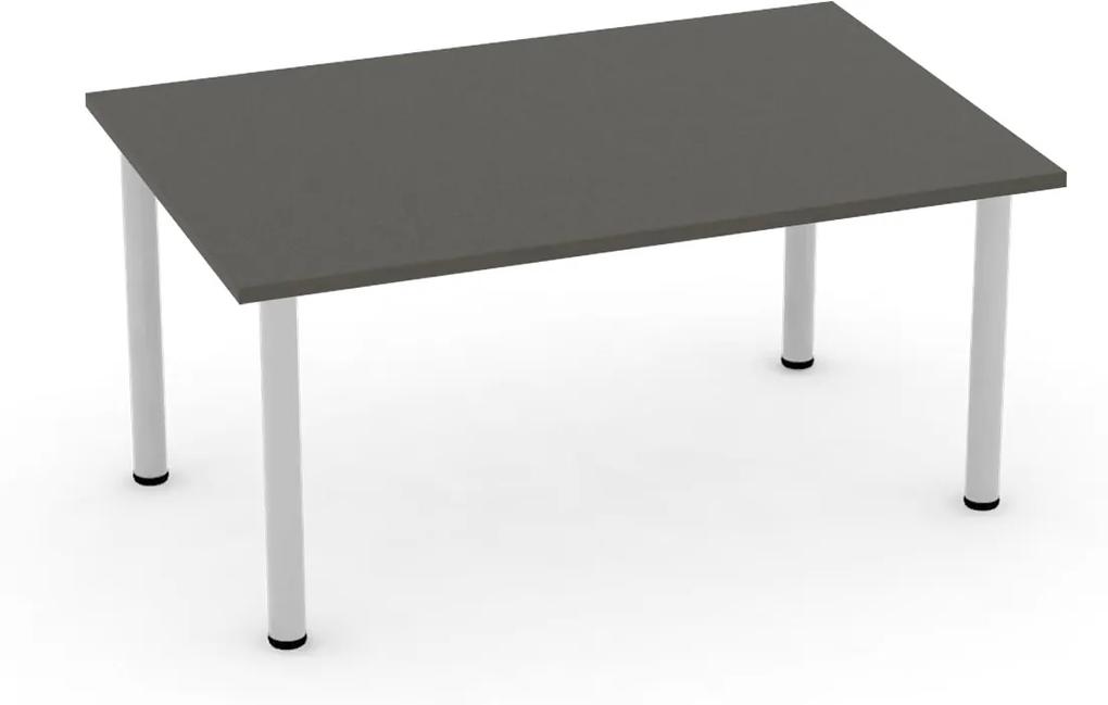 DREVONA Jedálenský stôl 120 x 80 šedý 4 nohy FLAT 2