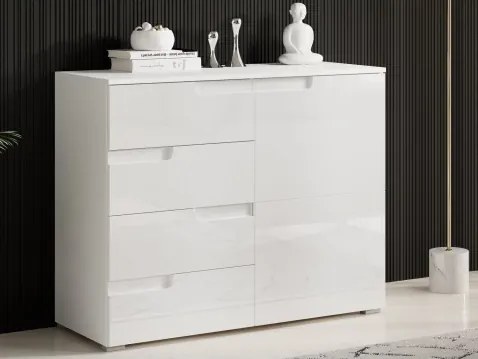 Skrinka Spice, lesklá biela%