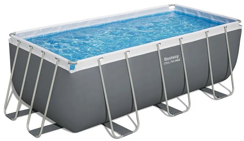 Obdĺžnikový bazén s rámom s pieskovou filtráciou 4,04x2,01x1 m 56442