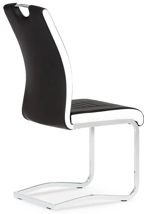 Autronic BONTEC Jedálenská stolička, čierna, ekokoža, DCL-406 BK Farba: Čierna