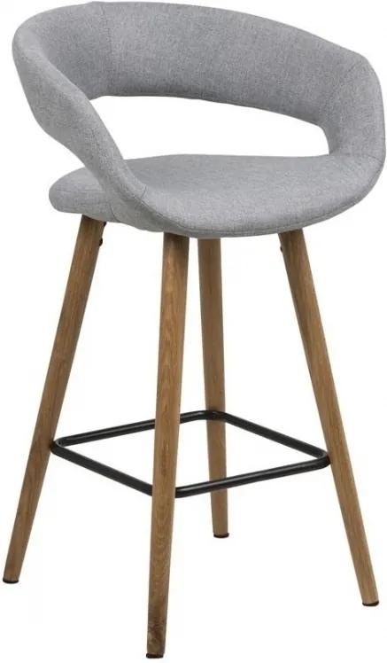 Barová židle Garry, 87 cm, světle šedá S_SCHDN0000066265 SCANDI+