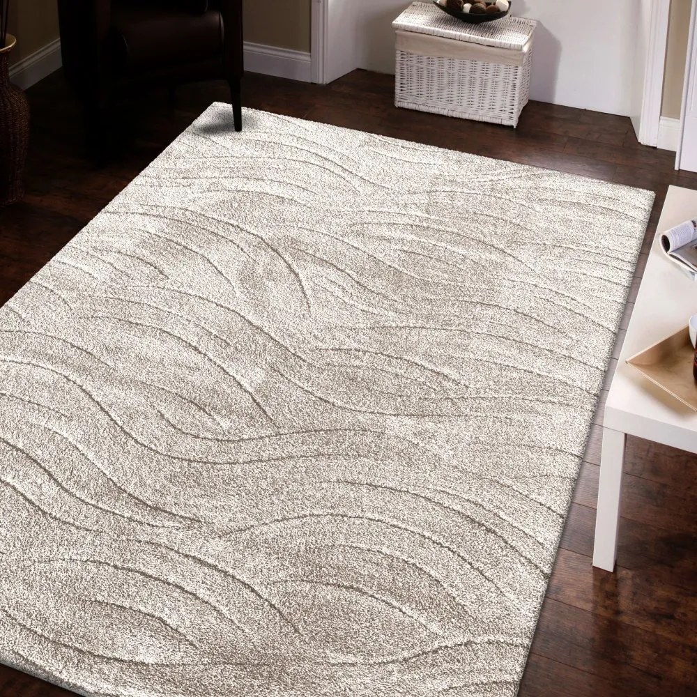 Koberec Serenity v béžovej farbe s decentným vzorom Šírka: 120 cm | Dĺžka: 170 cm
