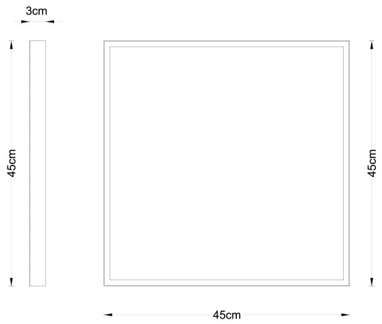 Globo 12382-30 - LED Stropné svietidlo TIBEY LED/30W/230V 45x45 cm