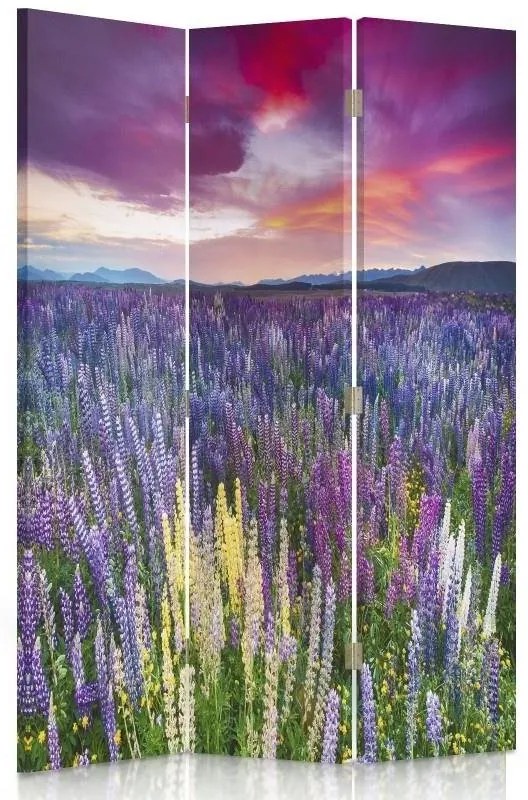 Gario Paraván Lúka plná kvetov Rozmery: 145 x 170 cm, Prevedenie: Otočný paraván 360°