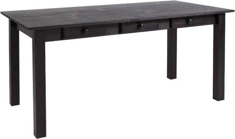 Tmavohnedý jedálenský stôl z borovicového dreva Støraa Jamie, 80 x 160 cm
