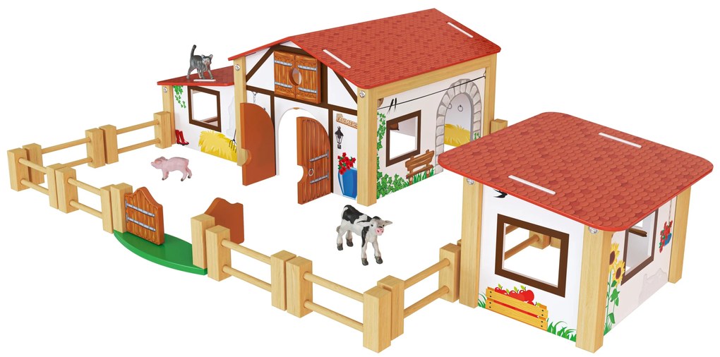 Playtive Drevený zvierací svet (farma) (100380938)
