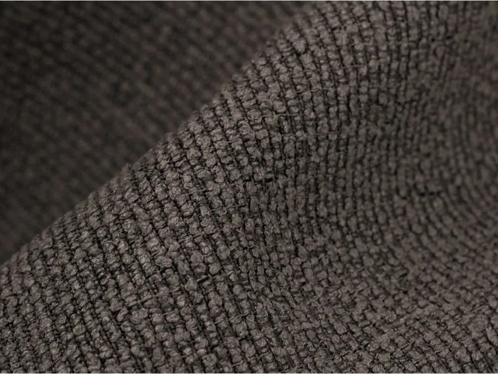 Hnedá rohová pohovka z textílie buklé (ľavý roh/s leňoškou) Aloha – Makamii