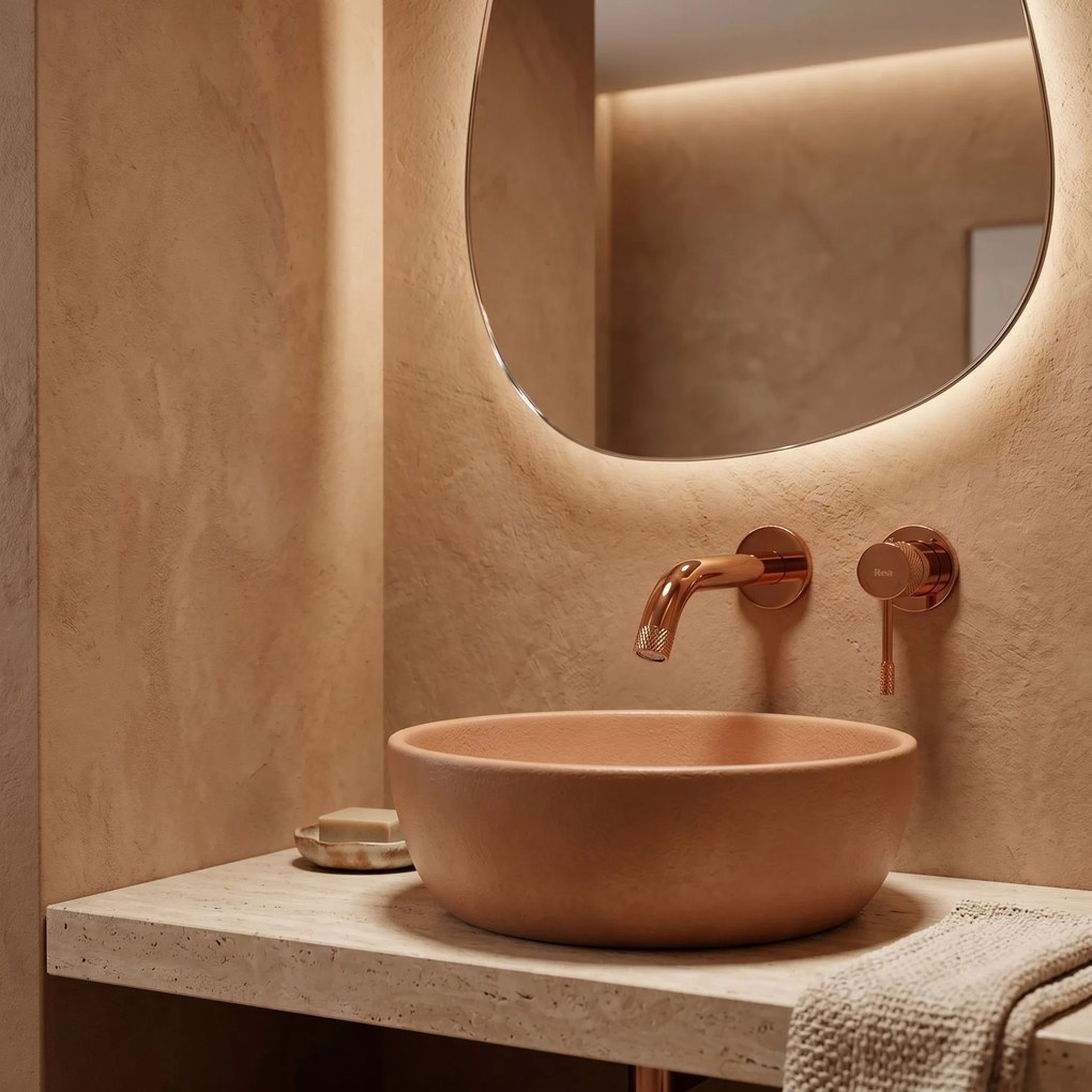 Rea Venti, podomietková umývadlová batéria, medená lesklá, REA-B9640