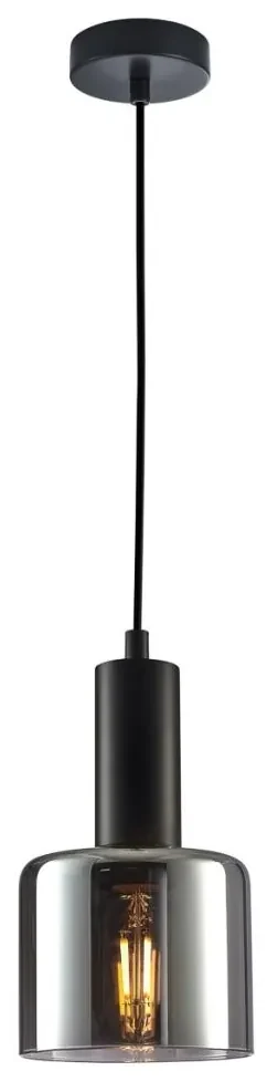 Italux PND-65342-1-BK+SG - Luster na lanku SANTIA 1xE27/40W/230V čierna IT0459