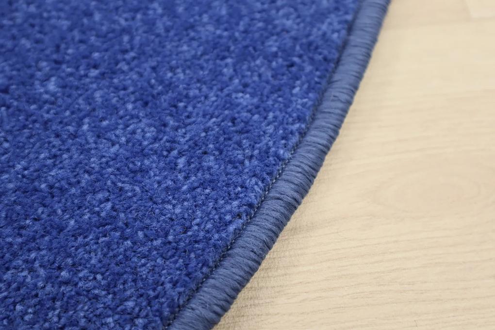 Vopi koberce Kusový koberec Eton modrý 82 kruh - 160x160 (priemer) kruh cm