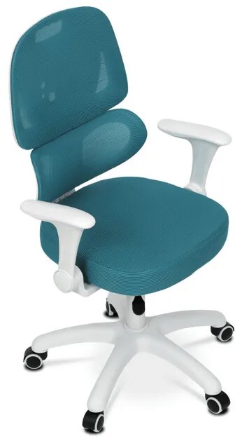 Autronic BONTEC Detská stolička, výškovo nastaviteľná, modrá sieťovina, KA-K1063 BLUE Farba: Zelená