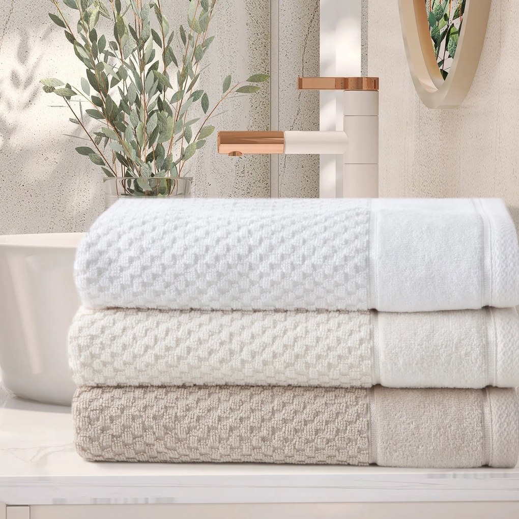 BAVLNENÝ UTERÁK FRIDA 30X50 CM TMAVOHNEDÁ