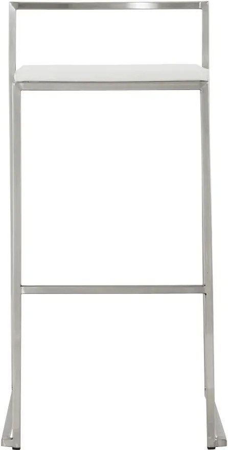 Dizajnová barová stolička Ethan biela