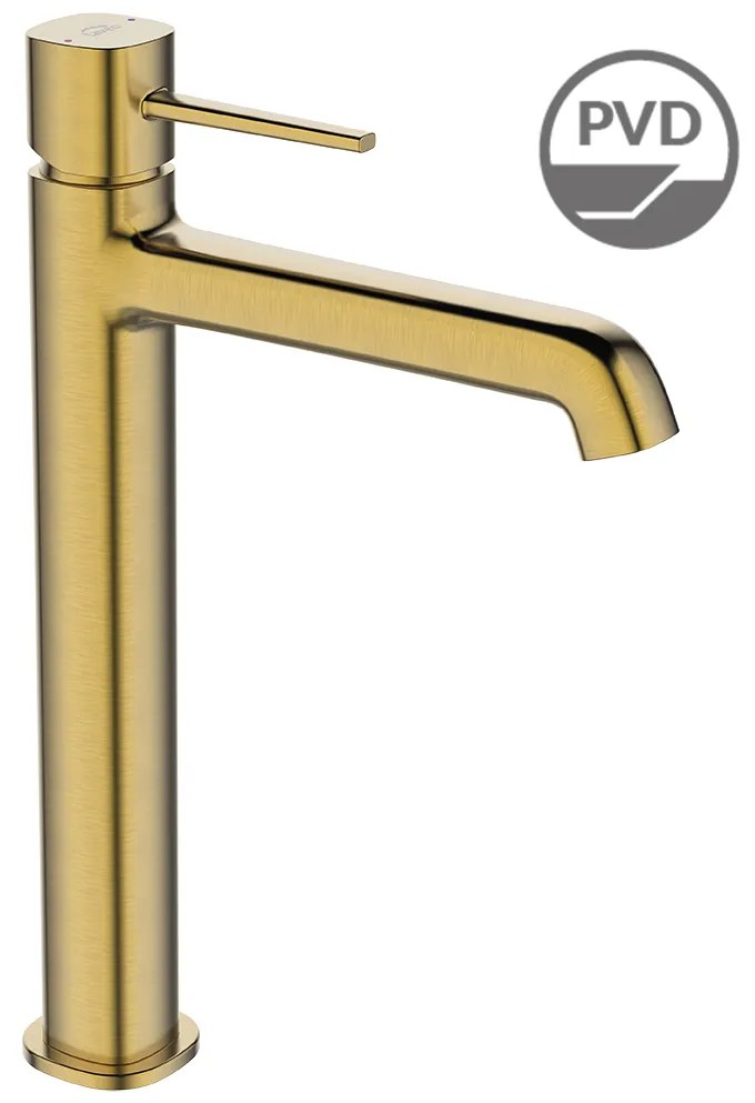 Laveo Pola, vysoká umývadlová batéria h-297, zlatá matná, LAV-BAP_G2NB